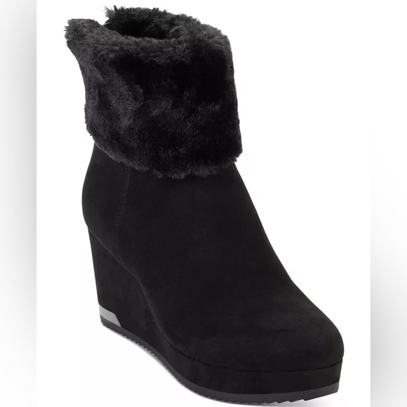 DKNY Women's Nadra Wedge Booties - Size 7 - Picture 1 of 12